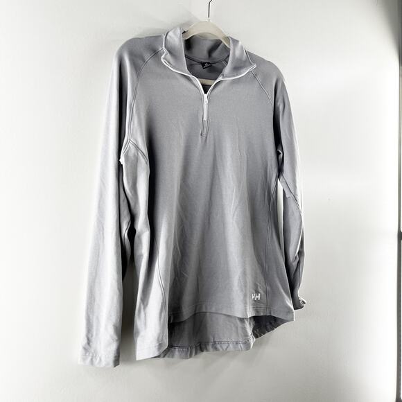 Helly Hansen Verglas Ultra Soft Long Sleeve 1/2 Zip Fleece Top Mellow Grey Large - Picture 5 of 7